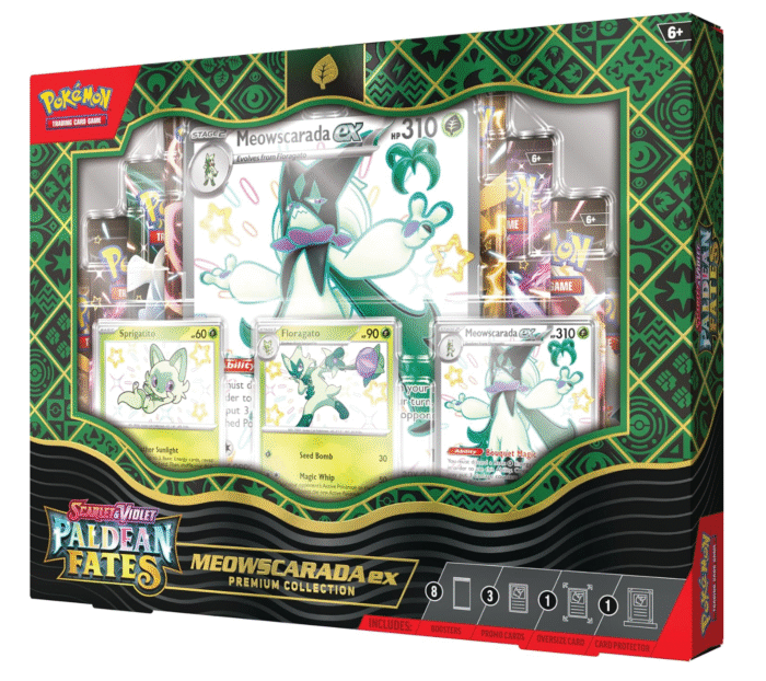 POKEMON TCG: Scarlet and Violet: PALDEAN Fates: POKEMON EX Premium Collection - Shiny Sprigatito